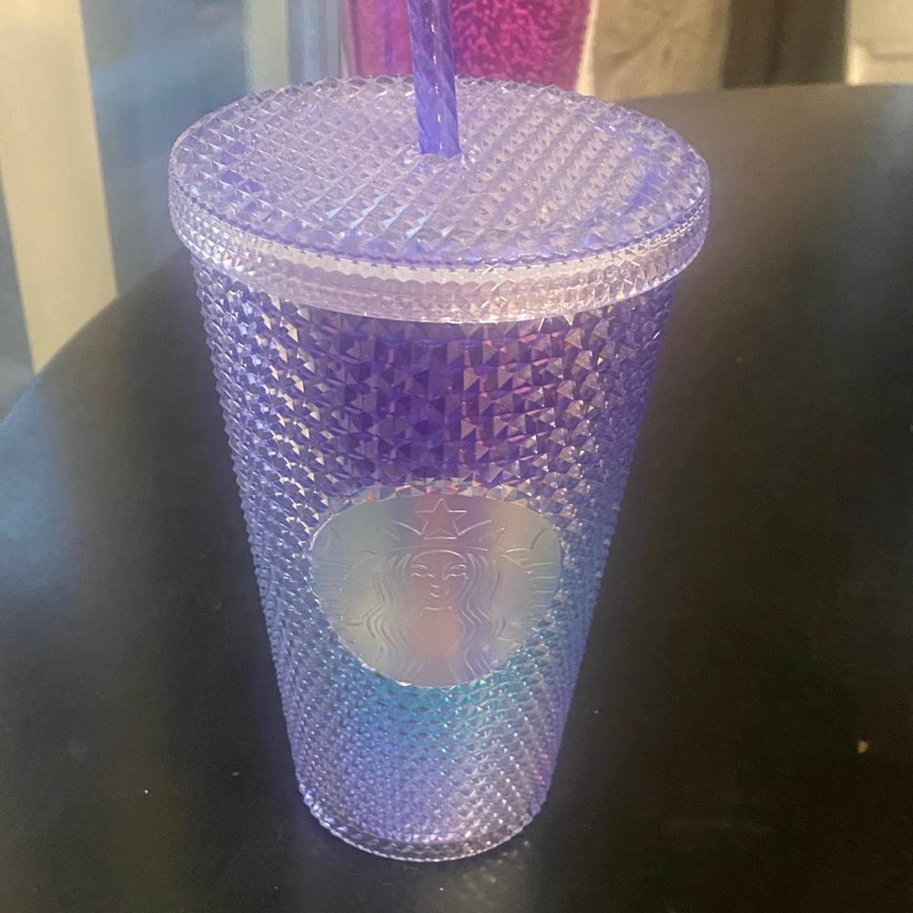Starbucks Iridescent Purple Tumbler with Straw